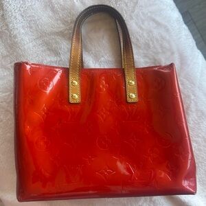 Louis Vuitton Red Vernis Tote